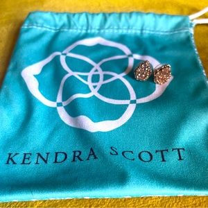 Kendra Scott Tessa Stud Rose Gold with Rose Gold Drusy